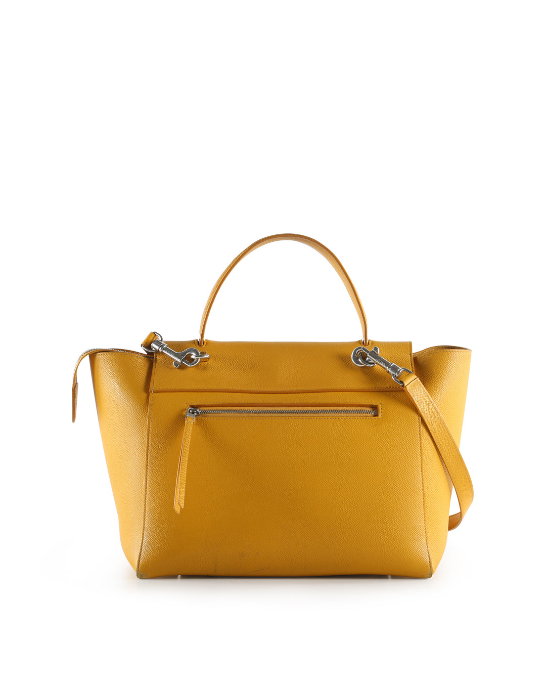 Celine Yellow Leather Nano Belt Crossbody Bag