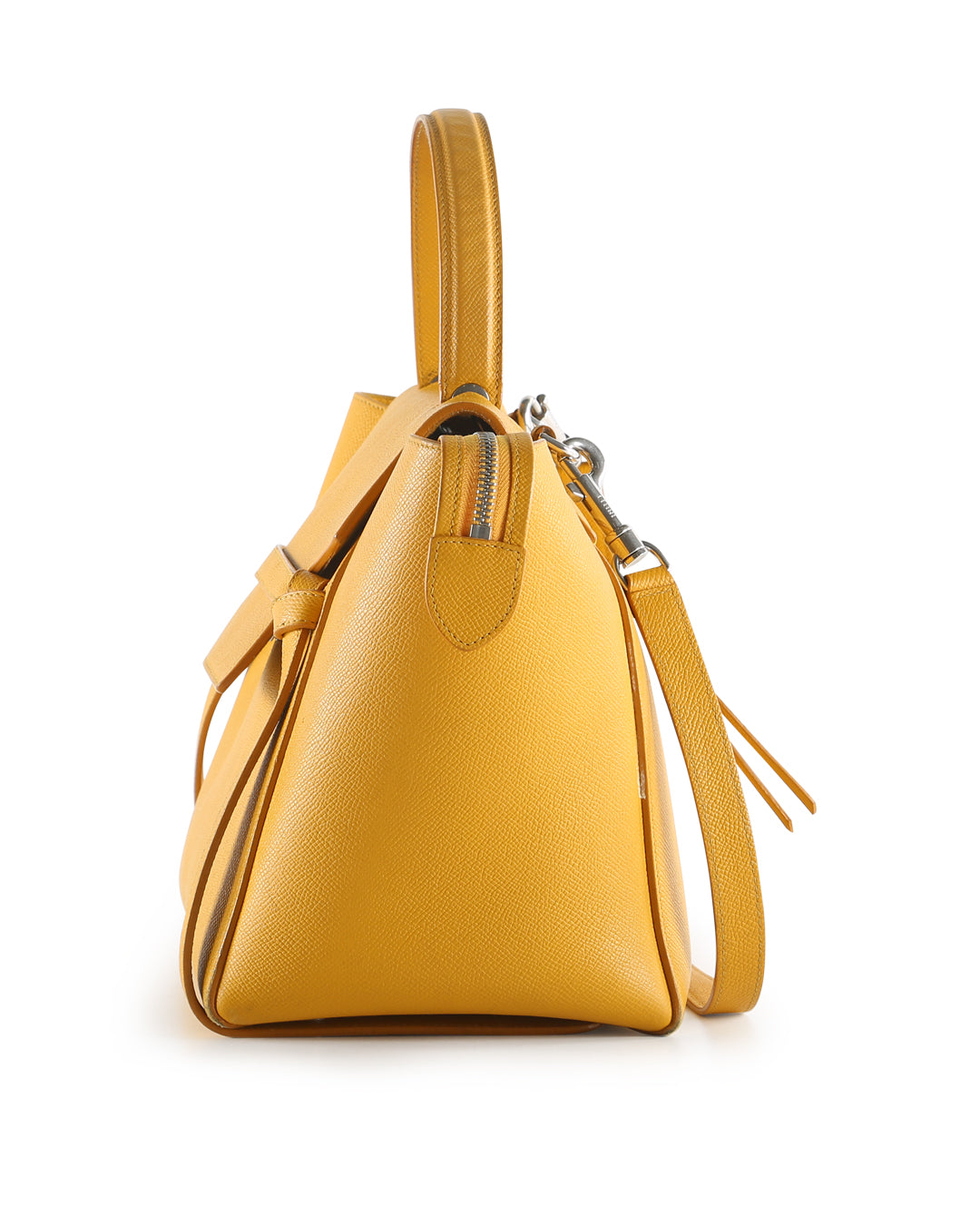 Celine Yellow Leather Nano Belt Crossbody Bag