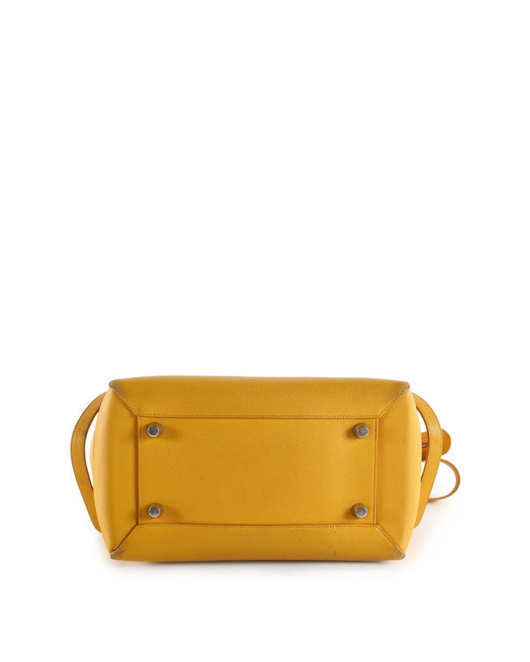 Celine Yellow Leather Nano Belt Crossbody Bag