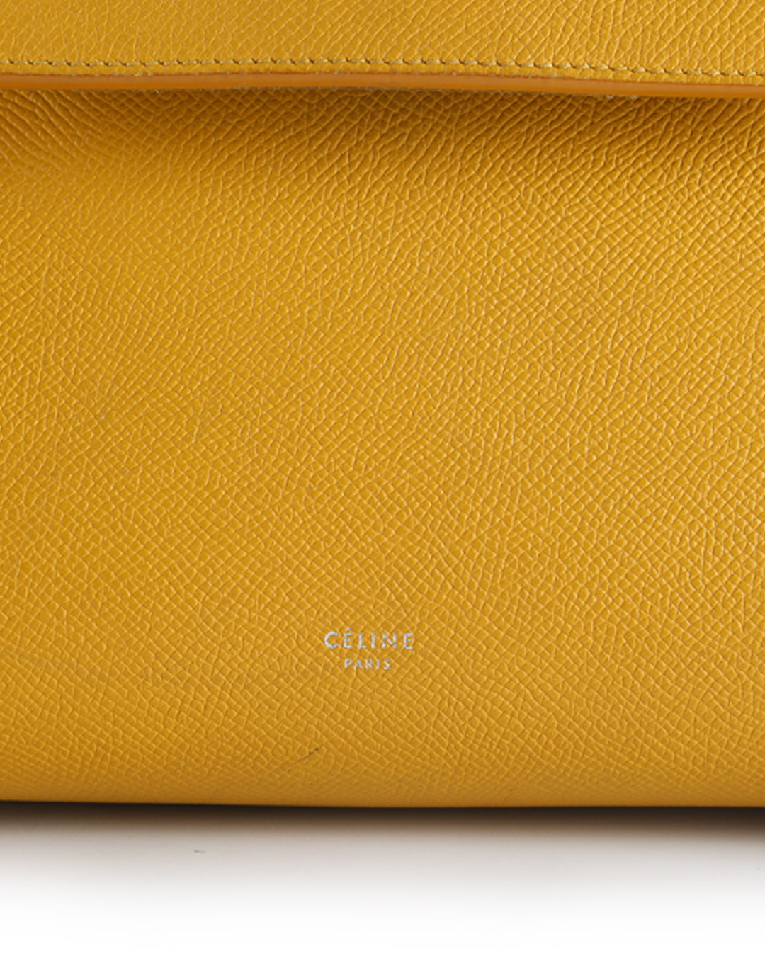 Celine Yellow Leather Nano Belt Crossbody Bag