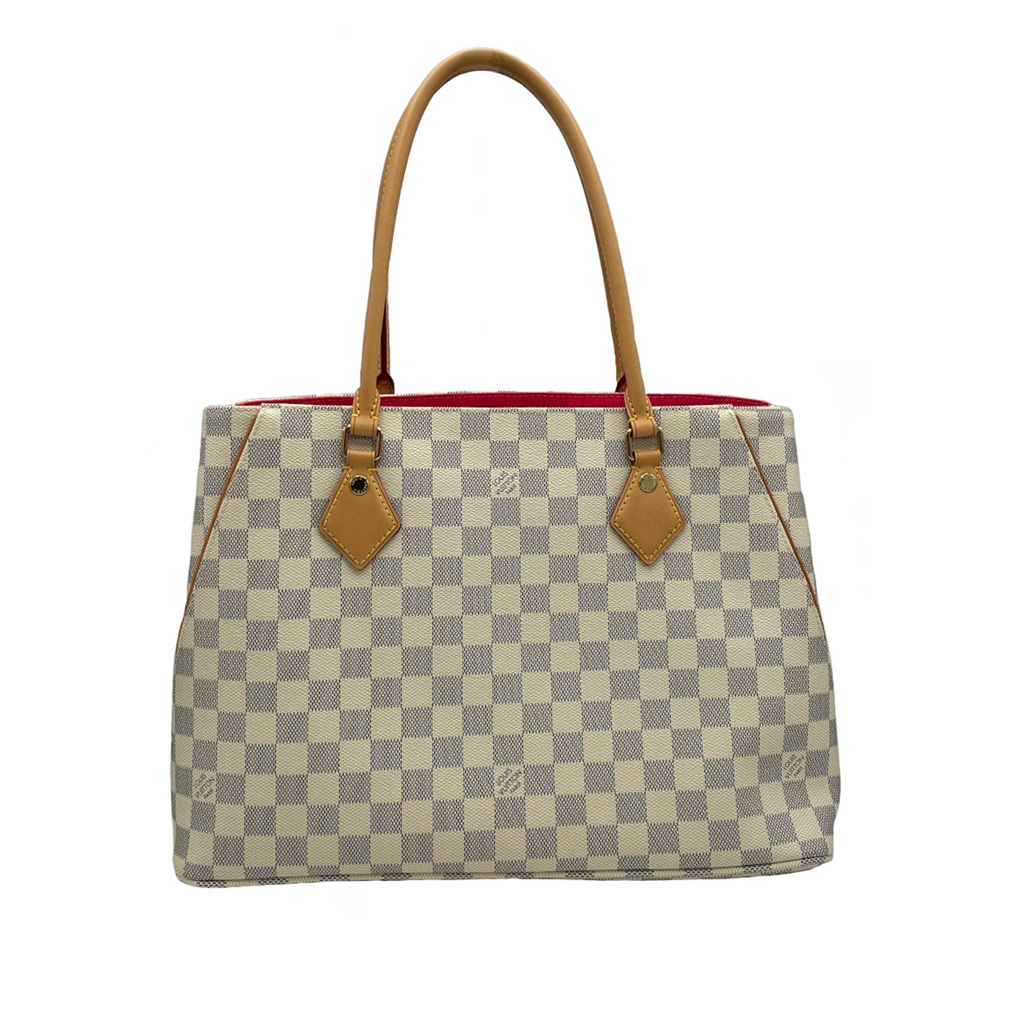 White Louis Vuitton Damier Azur Calvi Tote Bag