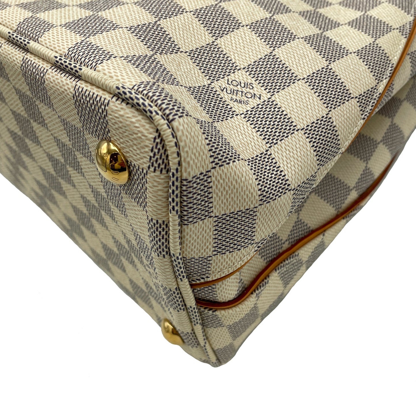 White Louis Vuitton Damier Azur Calvi Tote Bag