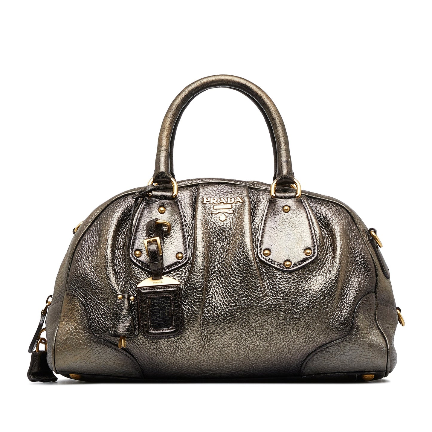 PRADA Cervo Antik Bowler Bag