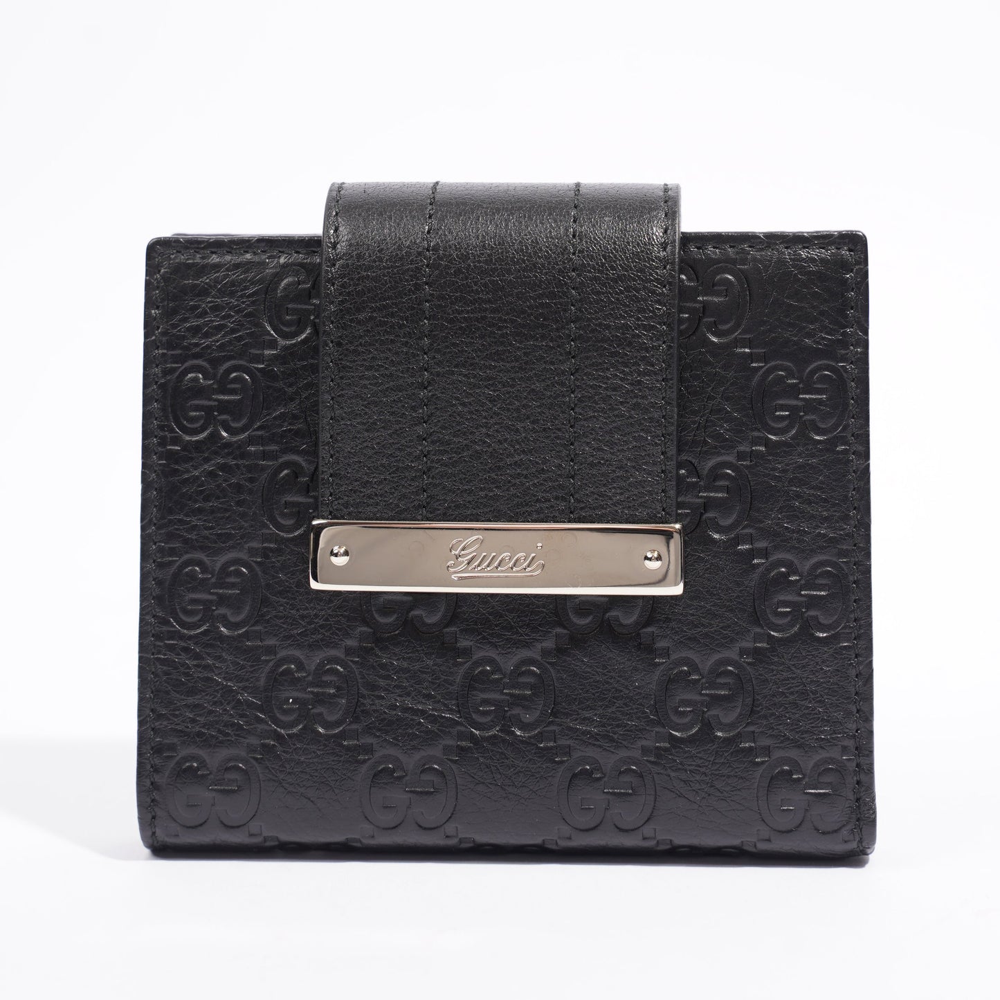 Gucci Bifold Wallet Black GG Supreme Leather