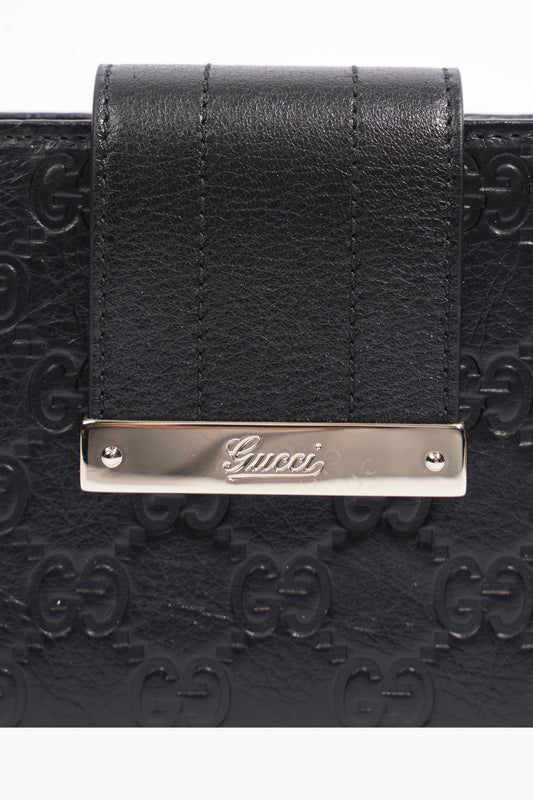 Gucci Bifold Wallet Black GG Supreme Leather