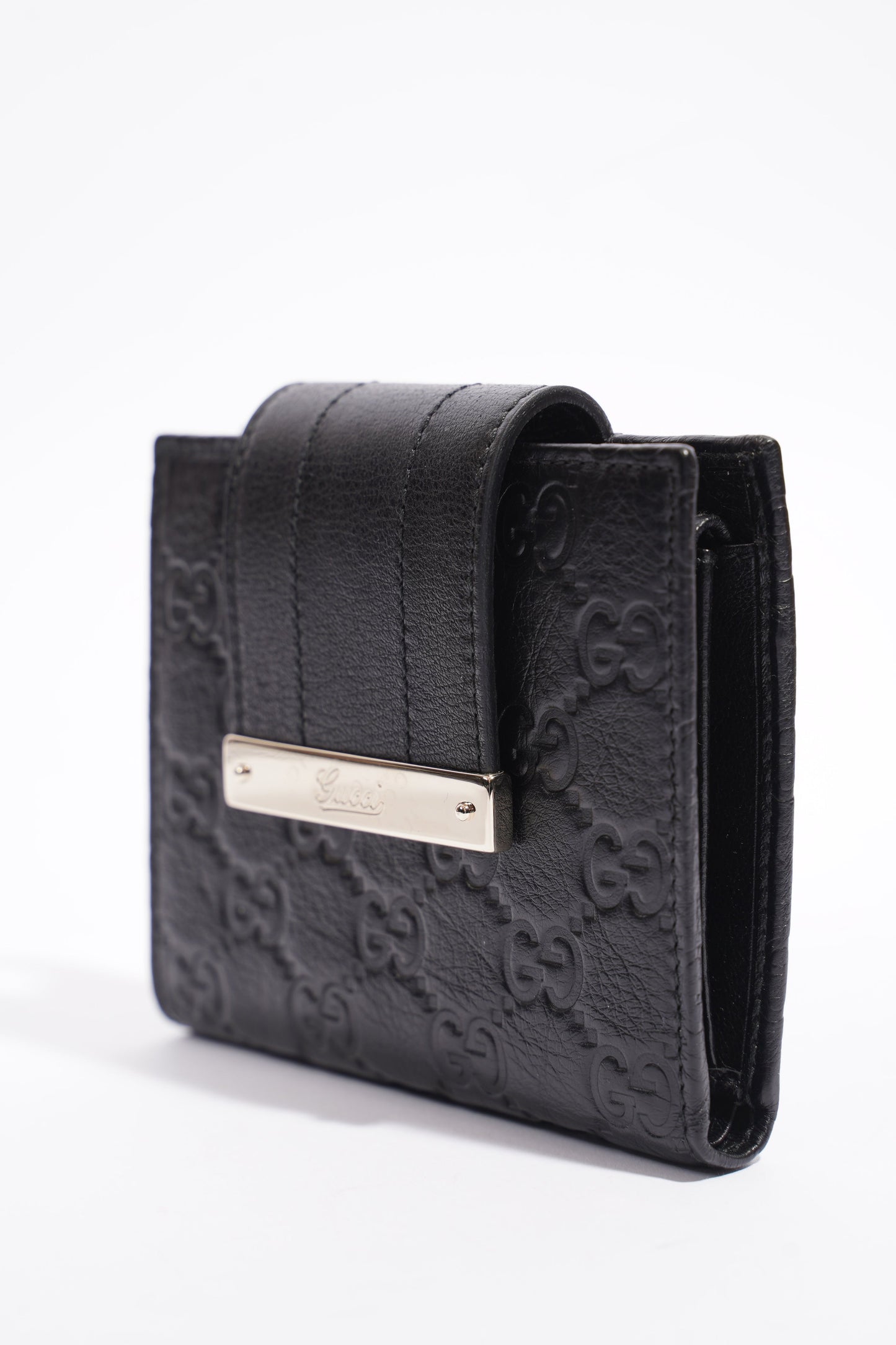 Gucci Bifold Wallet Black GG Supreme Leather