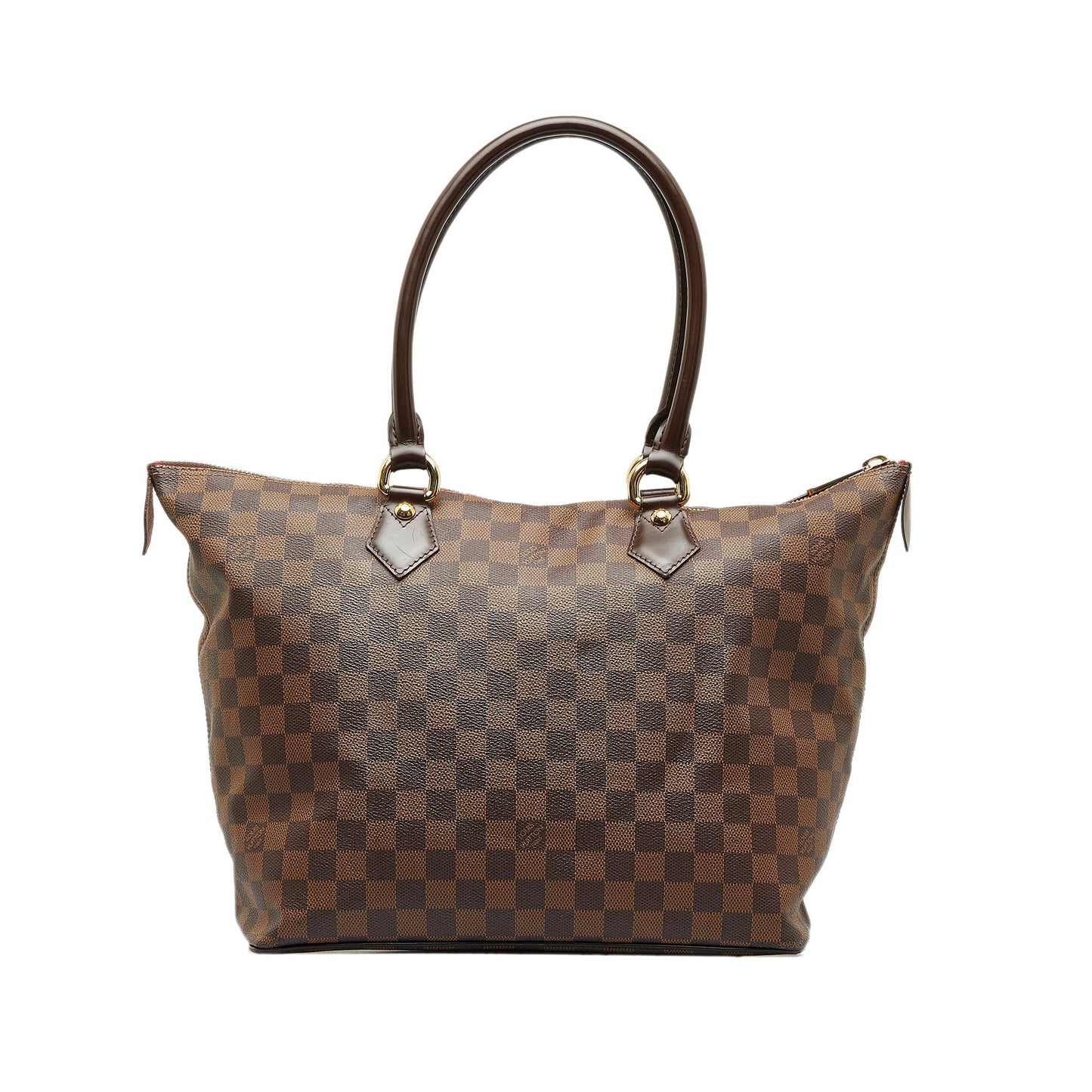 Brown Louis Vuitton Damier Ebene Saleya MM Tote Bag