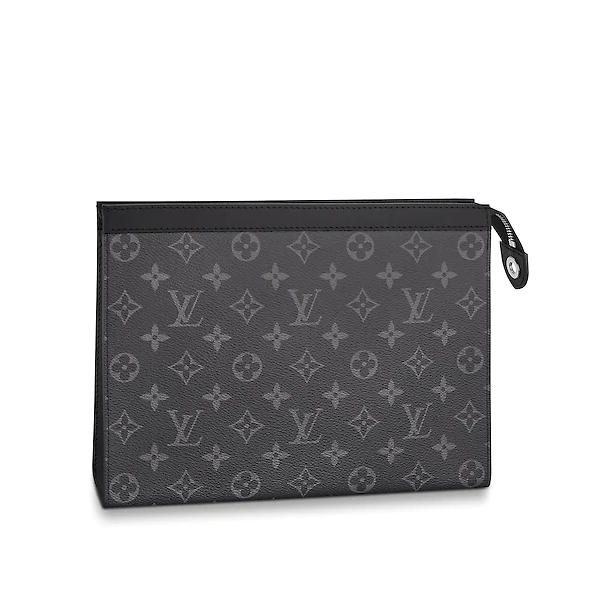 Louis Vuitton Pochette Voyage MM Monogram Eclipse Canvas Wallet