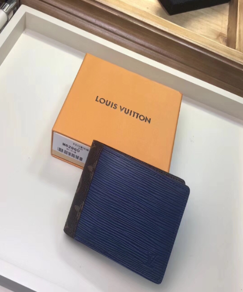 Louis Vuitton Patchwork Multiple Wallet Epi Leather Blue