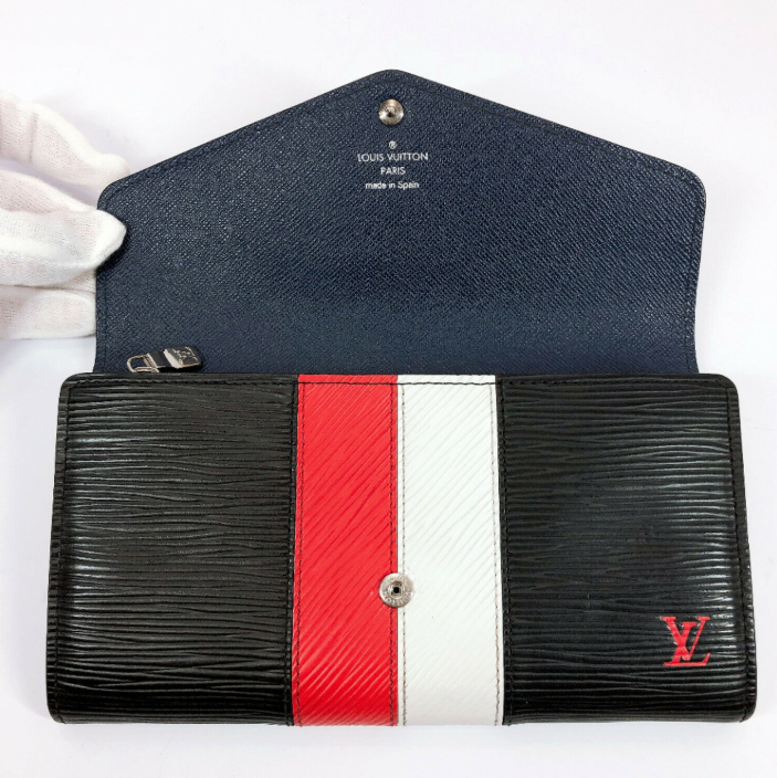 Louis Vuitton Zippy Wallet Epi Stripes special edition Noir