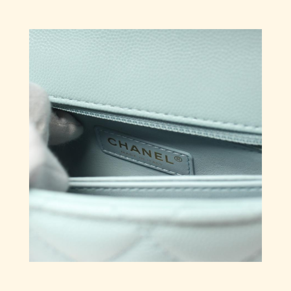 Chanel Top Handle Flap Matelasse Handbag