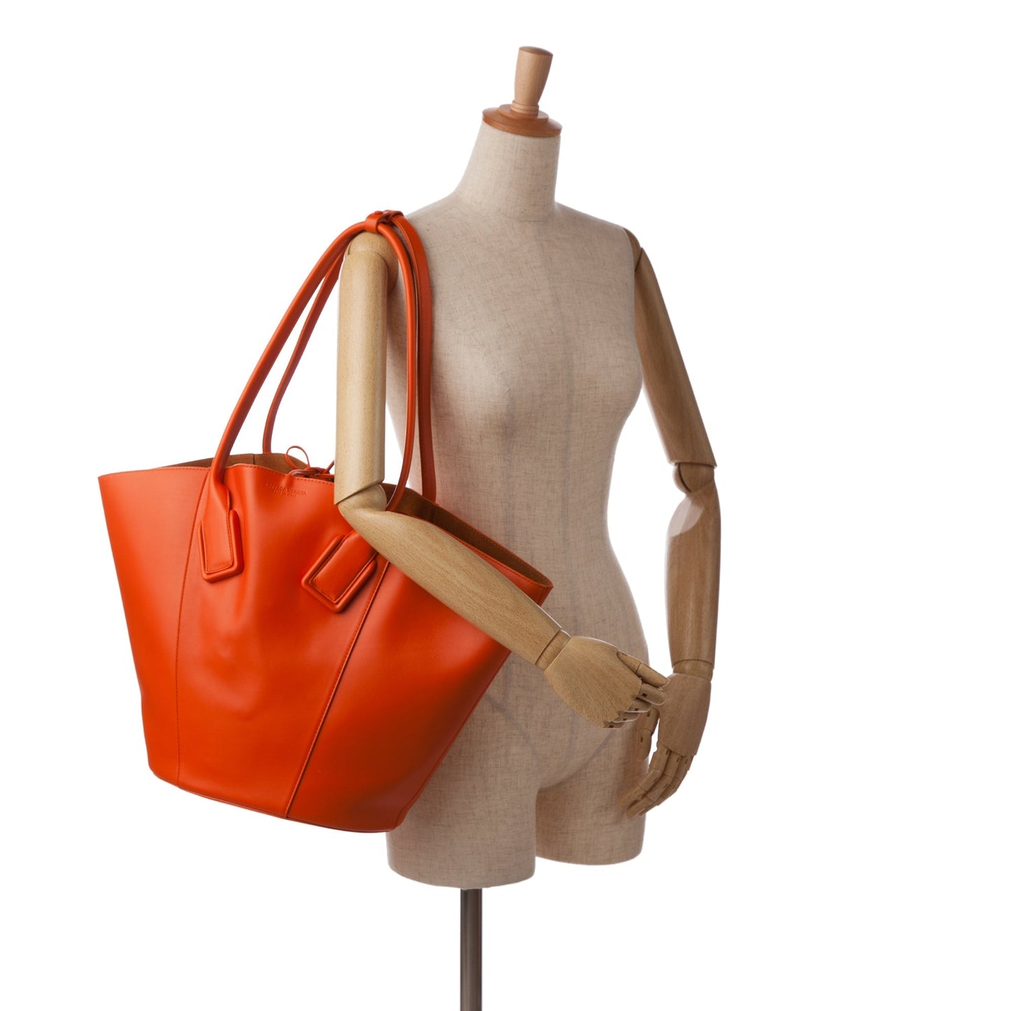 Orange Bottega Veneta Basket Tote