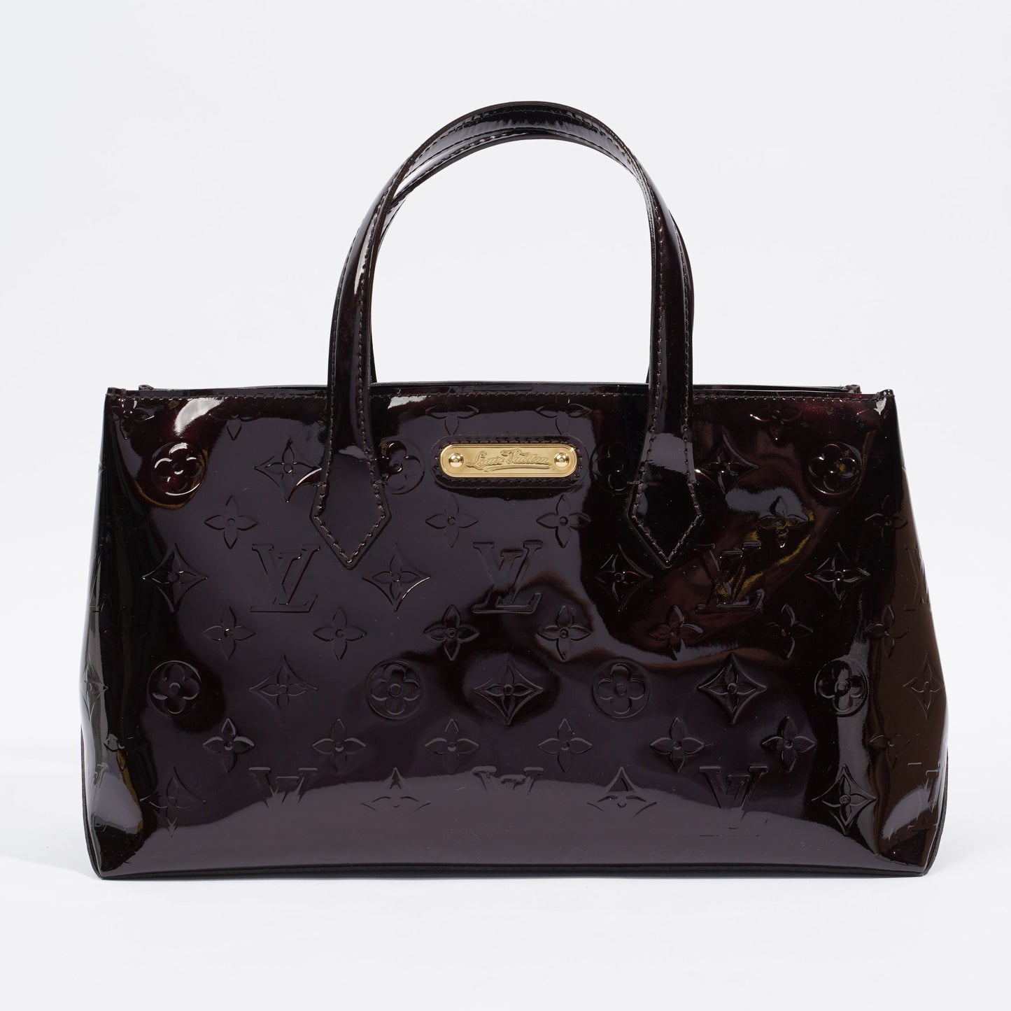 Louis Vuitton Wilshire Tote Bag Amarante Patent Leather PM