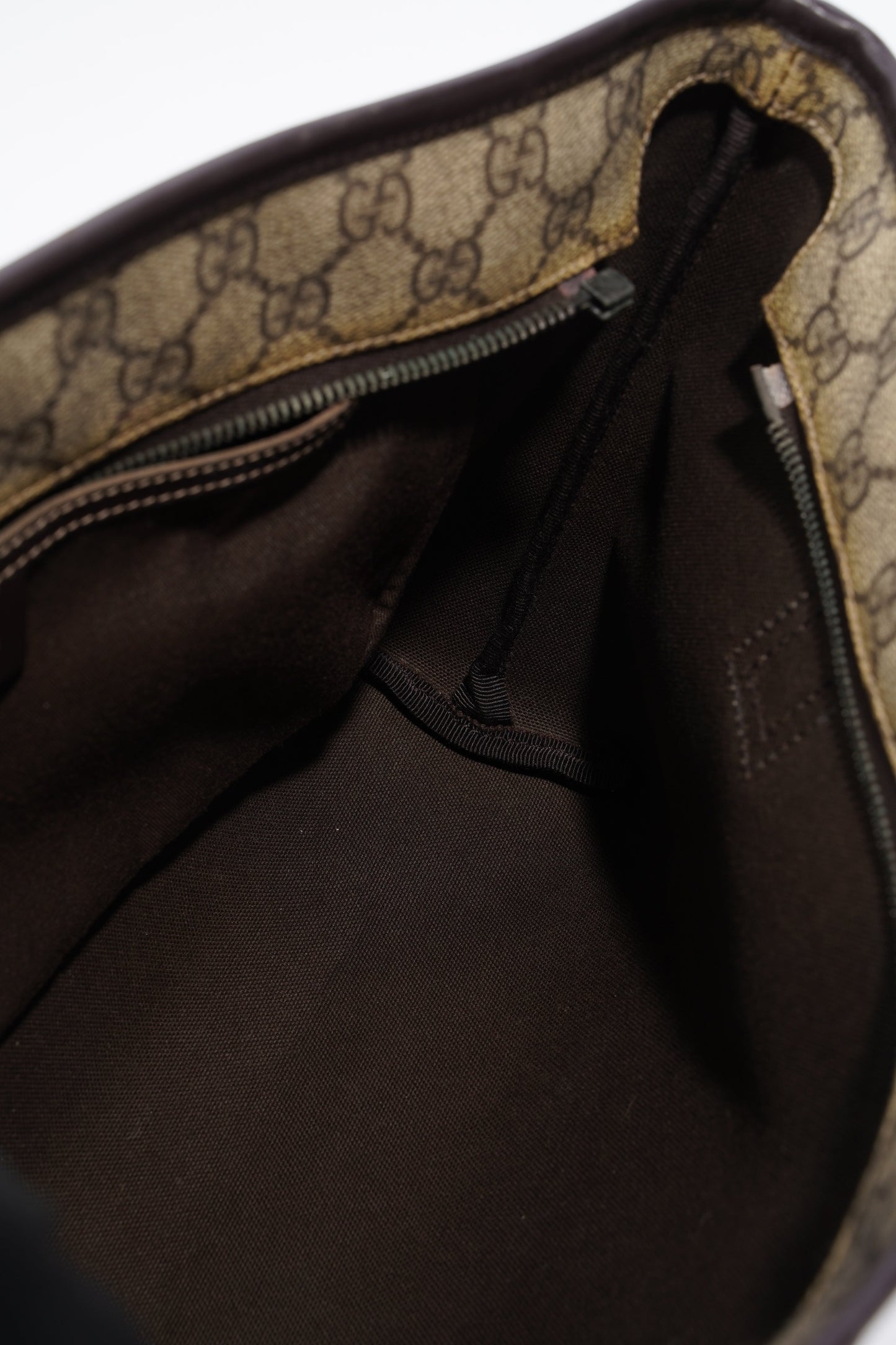 Gucci Zipped Mini Tote Supreme Print / Brown Canvas