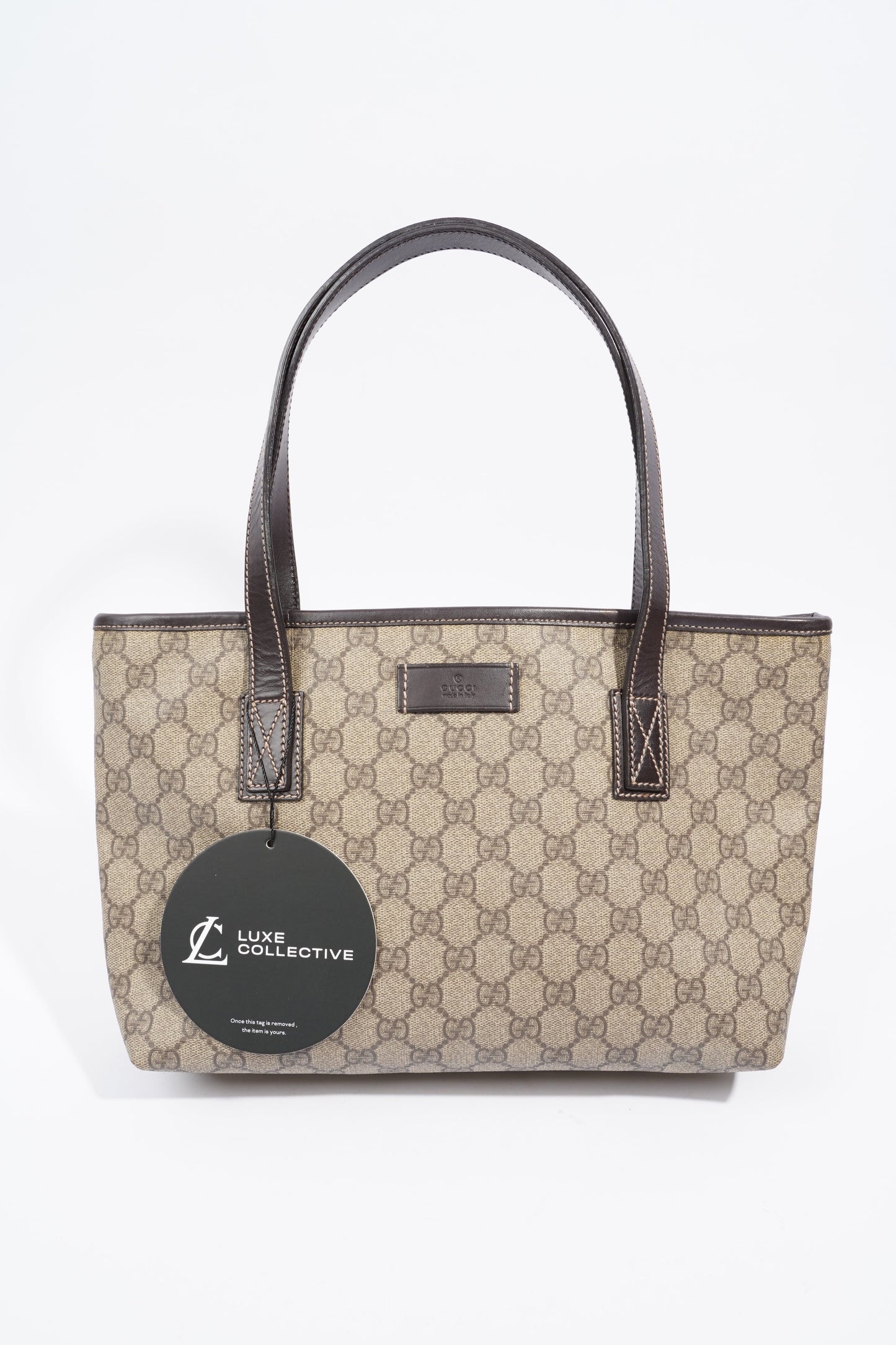 Gucci Zipped Mini Tote Supreme Print / Brown Canvas