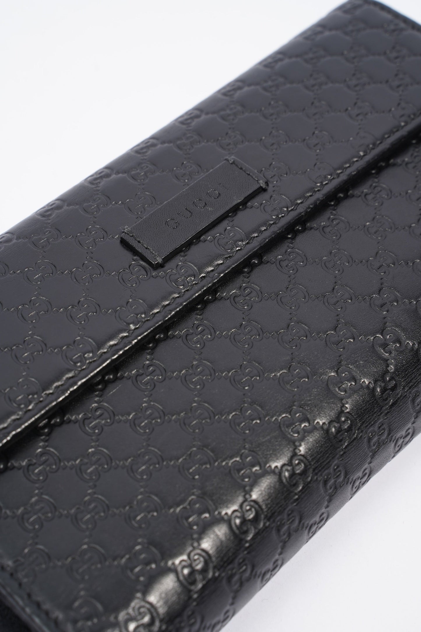 Gucci Guccissima Wallet Black Leather