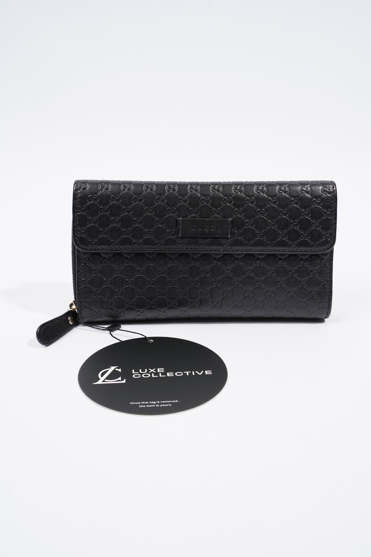 Gucci Guccissima Wallet Black Leather