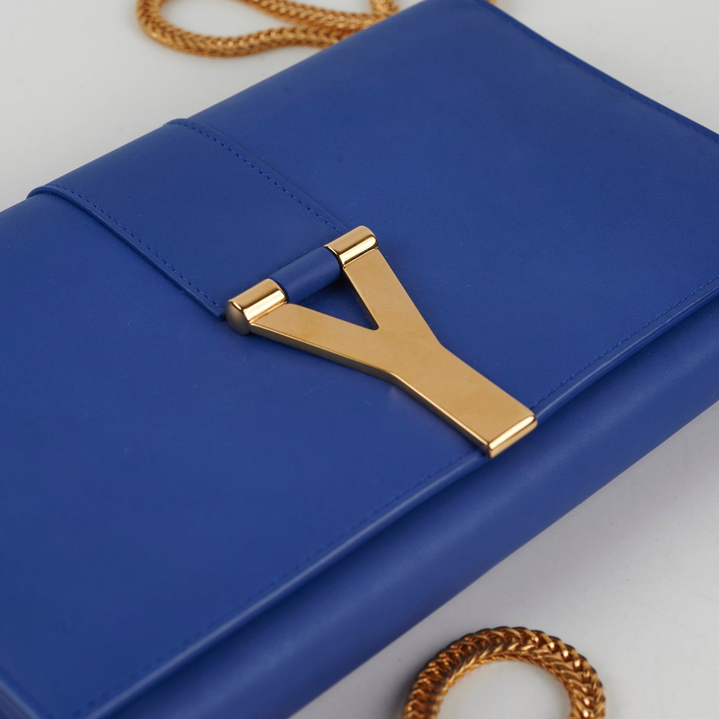 Saint Laurent Blue Ligne Y Clutch