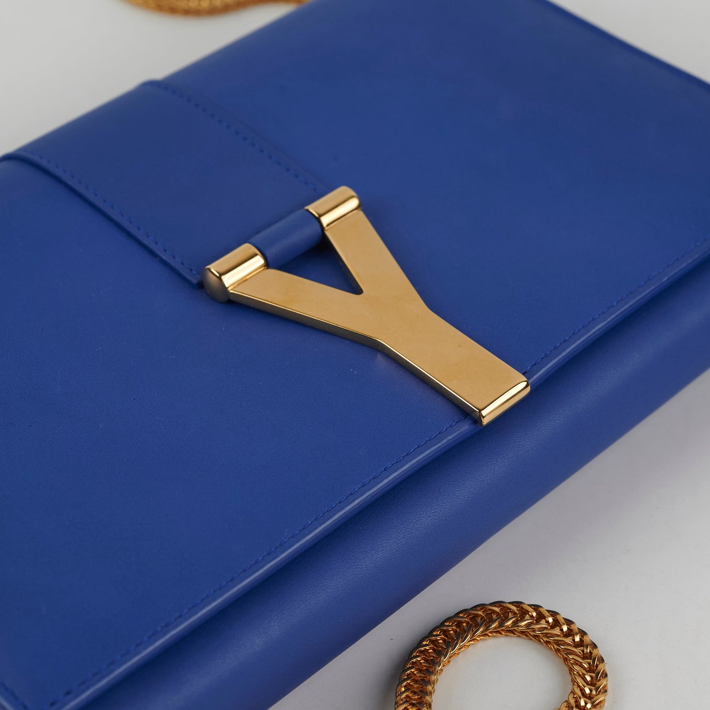 Saint Laurent Blue Ligne Y Clutch