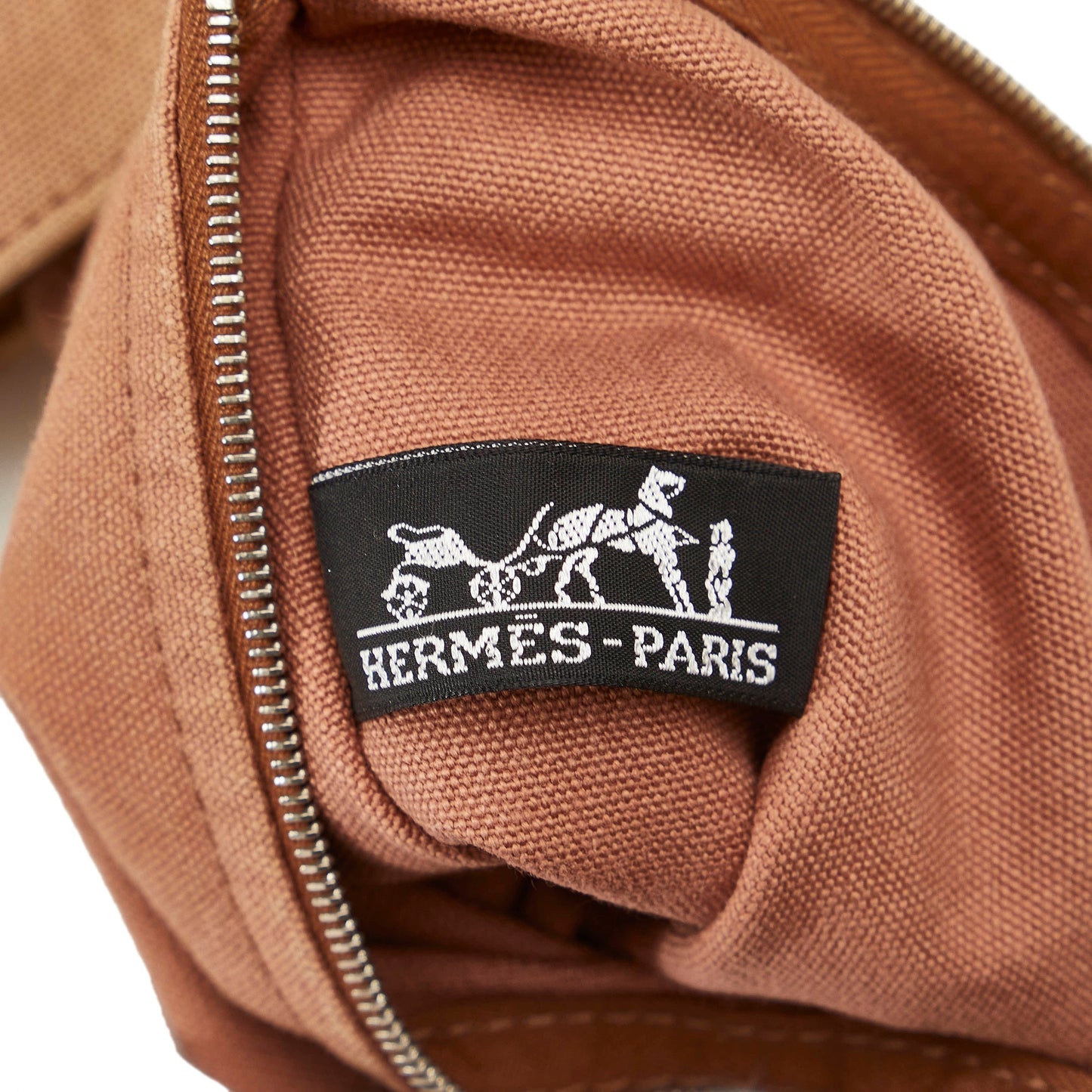 Brown Hermes Panier de Plage Tote Bag