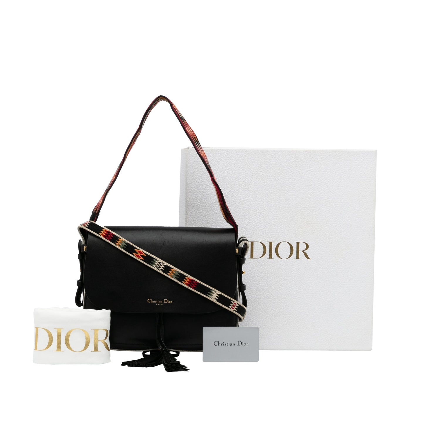 Dior Diorodeo Flap Black Calfskin