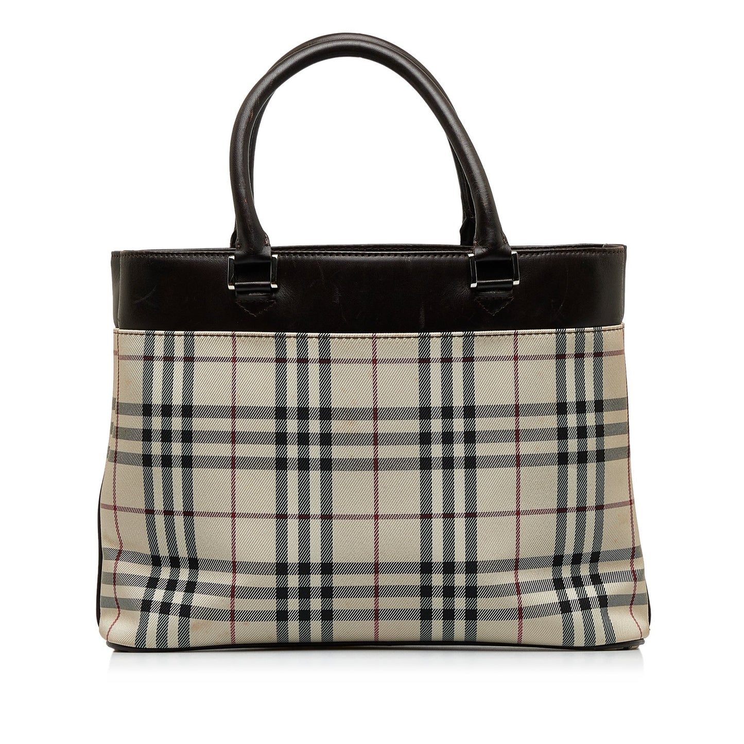 Brown Burberry House Check Tote