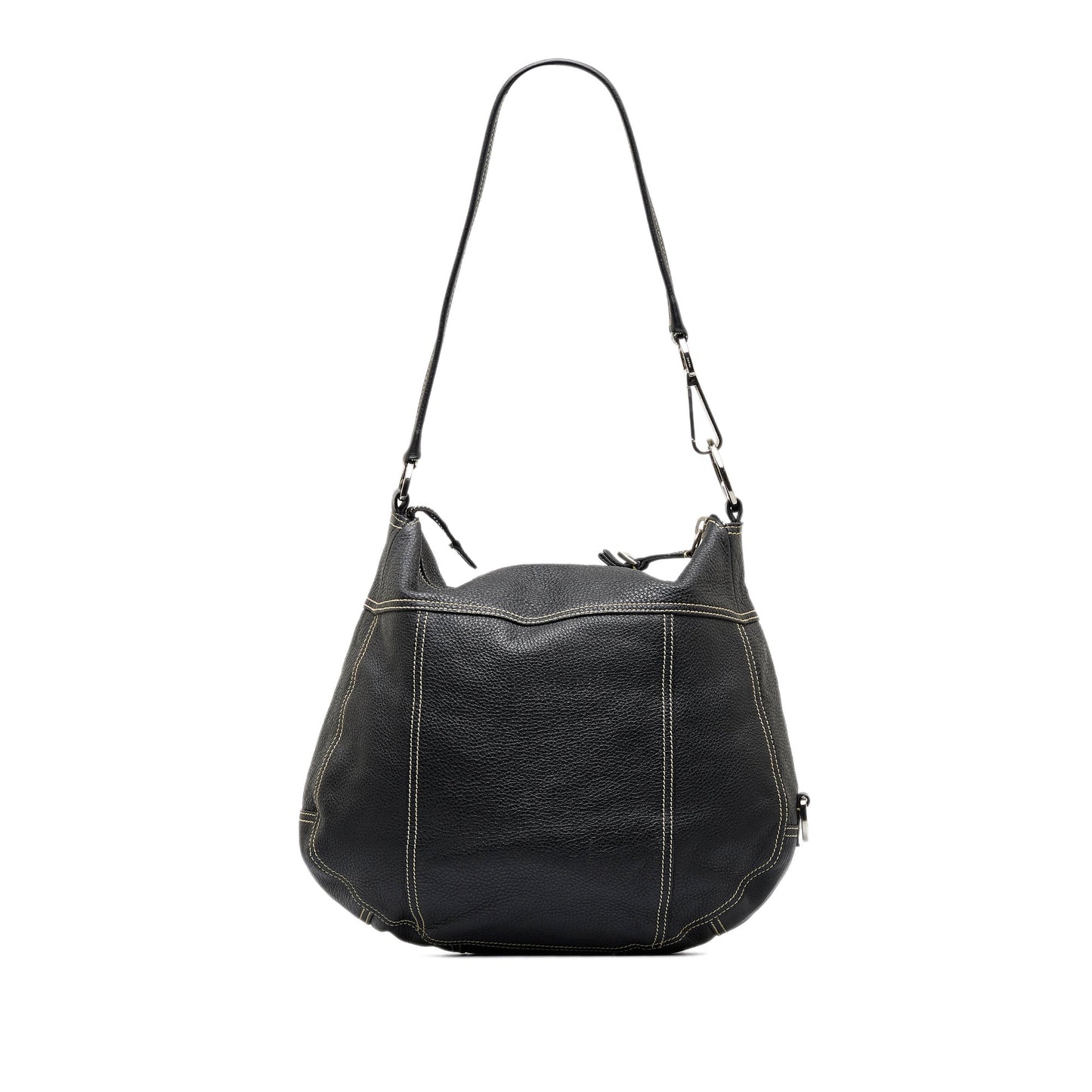 PRADA Leather Hobo Bag