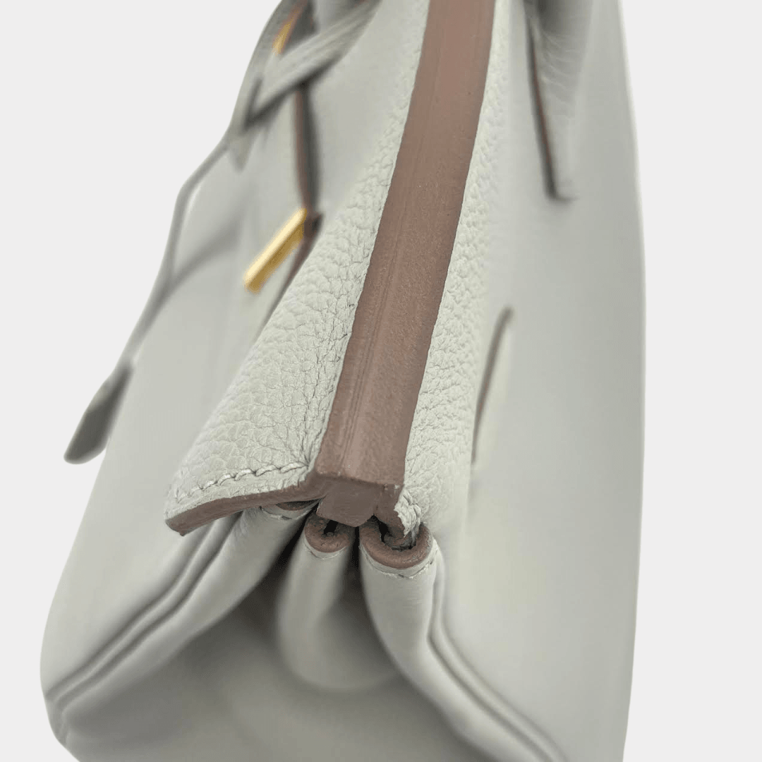 HERMÈS Togo Birkin 35 Gris Perle Pearl Gray w/Gold