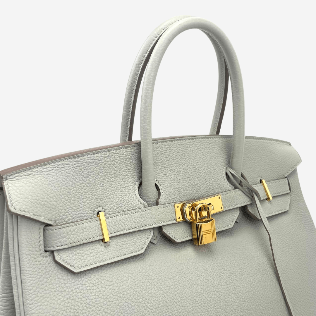 HERMÈS Togo Birkin 35 Gris Perle Pearl Gray w/Gold