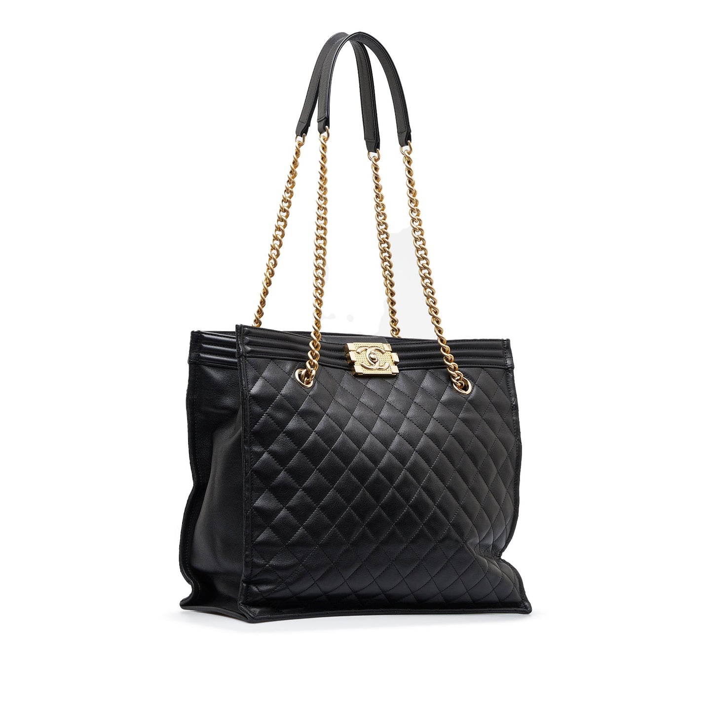 CHANEL Quilted Boy Shopper Tote Tote Bag