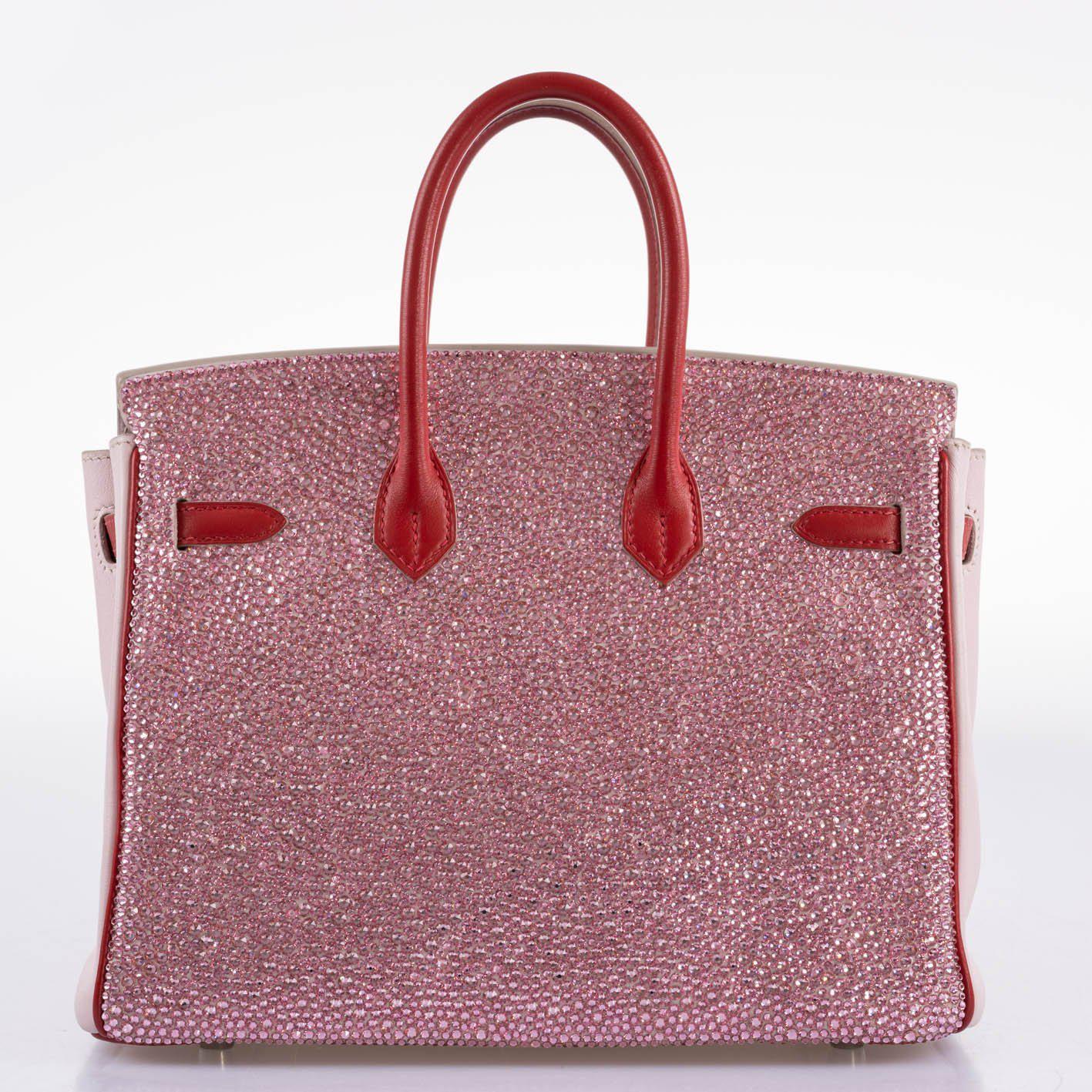 Vintage Hermès Birkin 25 ‘Pink Princess’ HSS Rose Dragee & Rouge Tomate Swift with Palladium Hardware