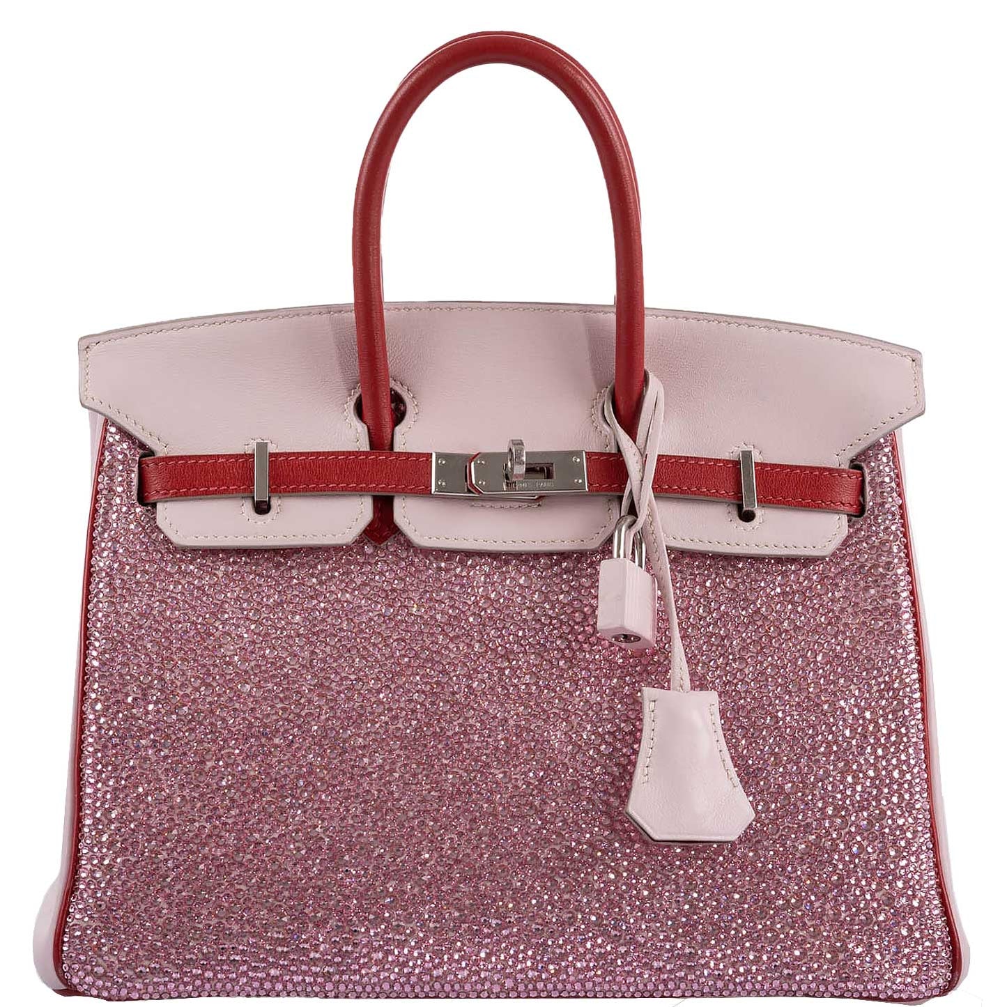 Vintage Hermès Birkin 25 ‘Pink Princess’ HSS Rose Dragee & Rouge Tomate Swift with Palladium Hardware