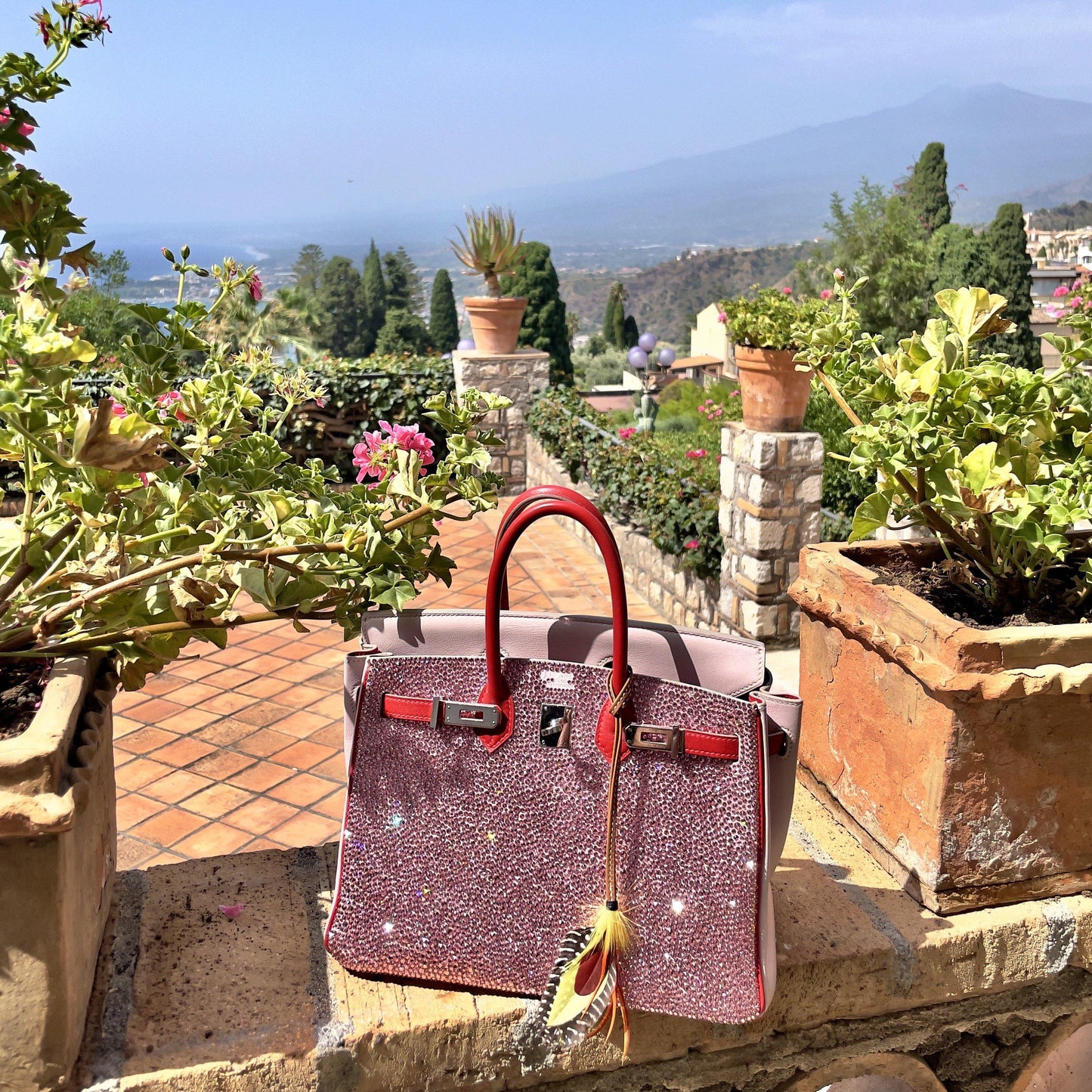 Vintage Hermès Birkin 25 ‘Pink Princess’ HSS Rose Dragee & Rouge Tomate Swift with Palladium Hardware