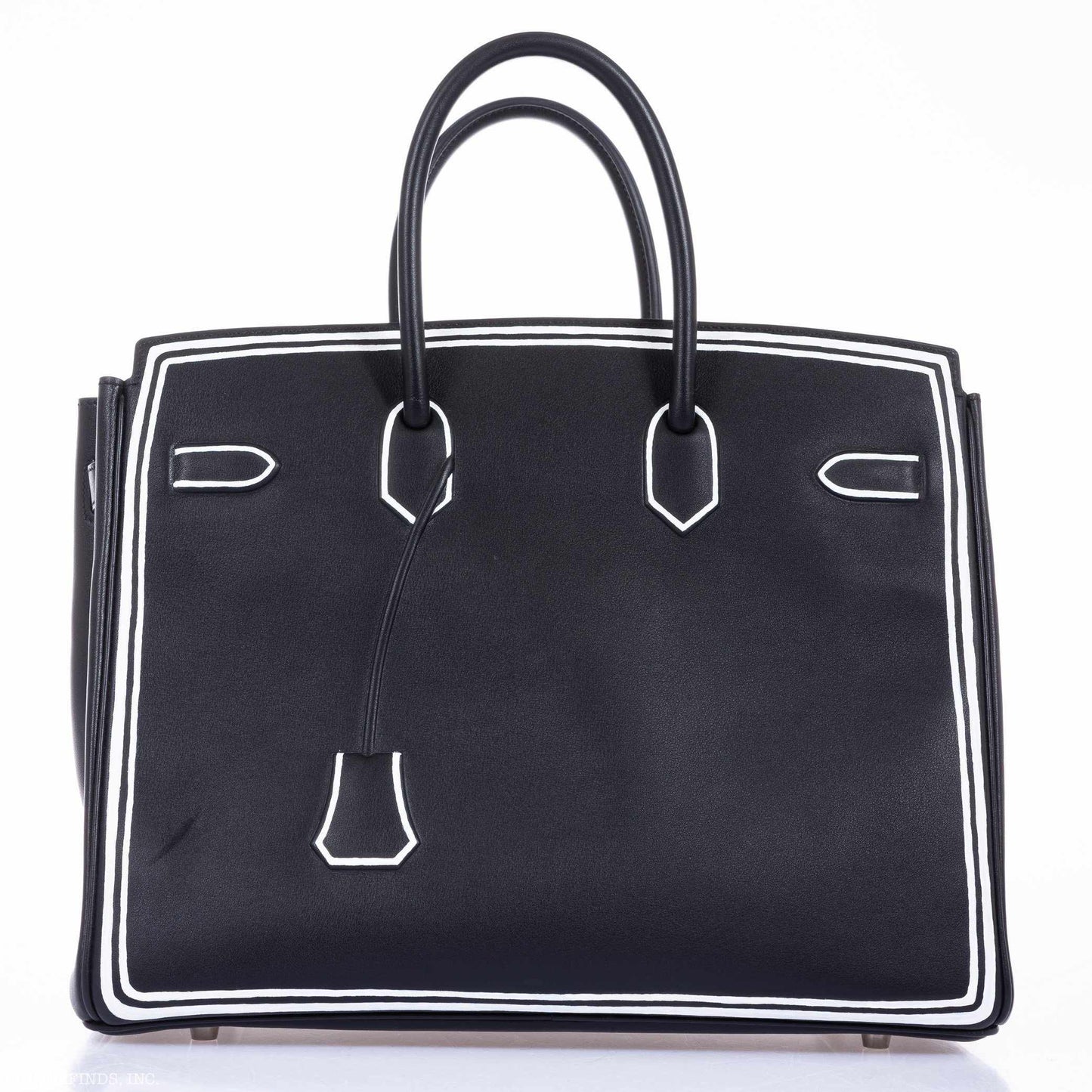 Vintage Hermès Shadow Birkin 35 Black JPG Evercalf Leather "Inverse Shadow"