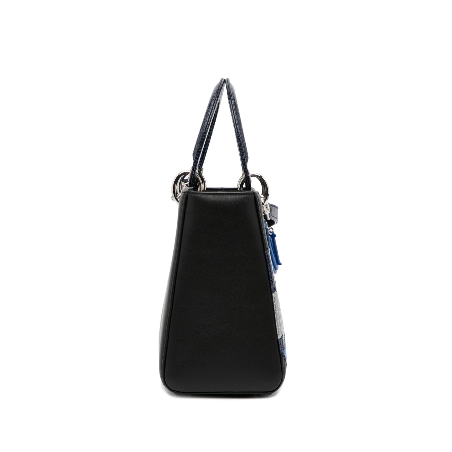 Dior Lady Dior Patchwork Medium Black Leather