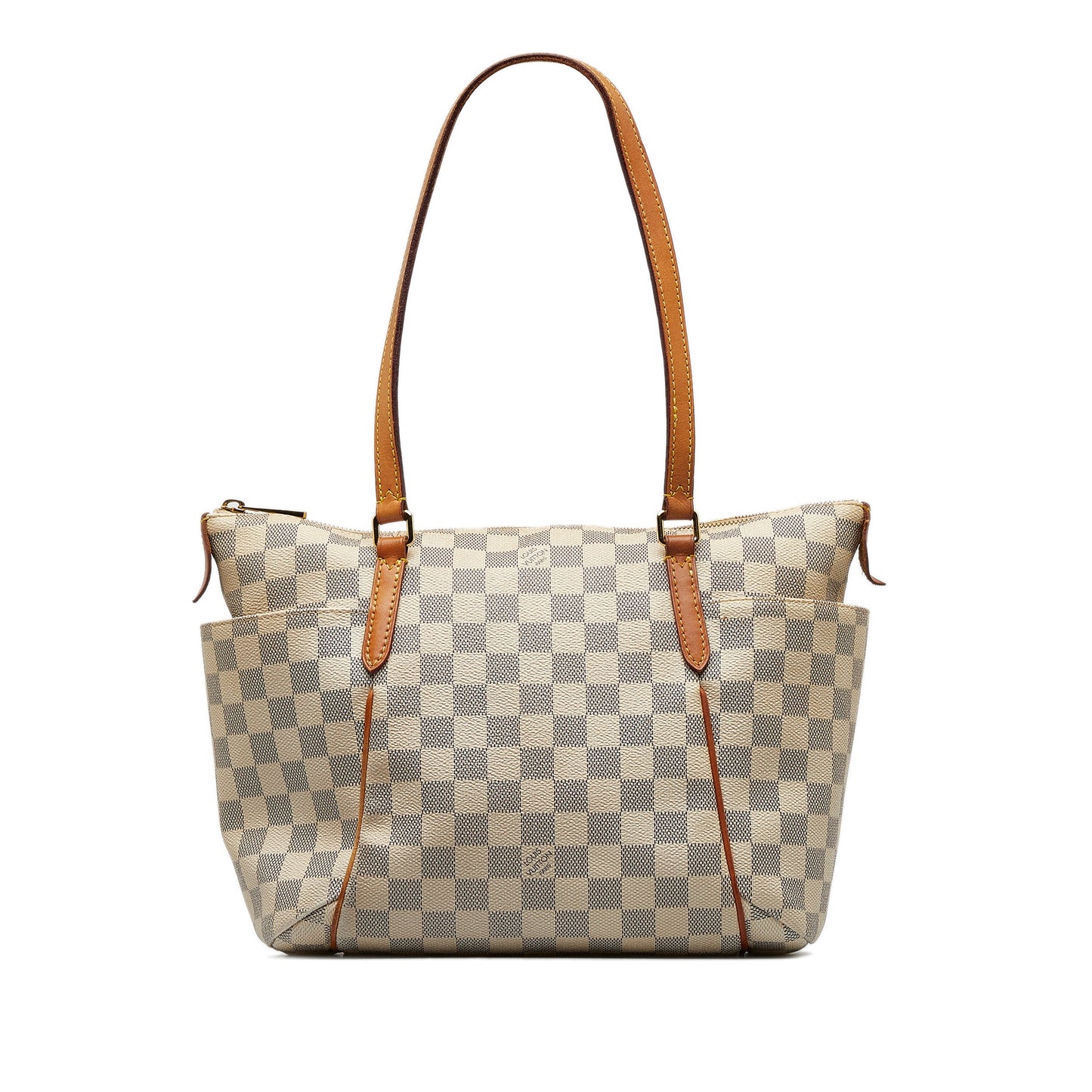 White Louis Vuitton Damier Azur Totally MM Tote Bag