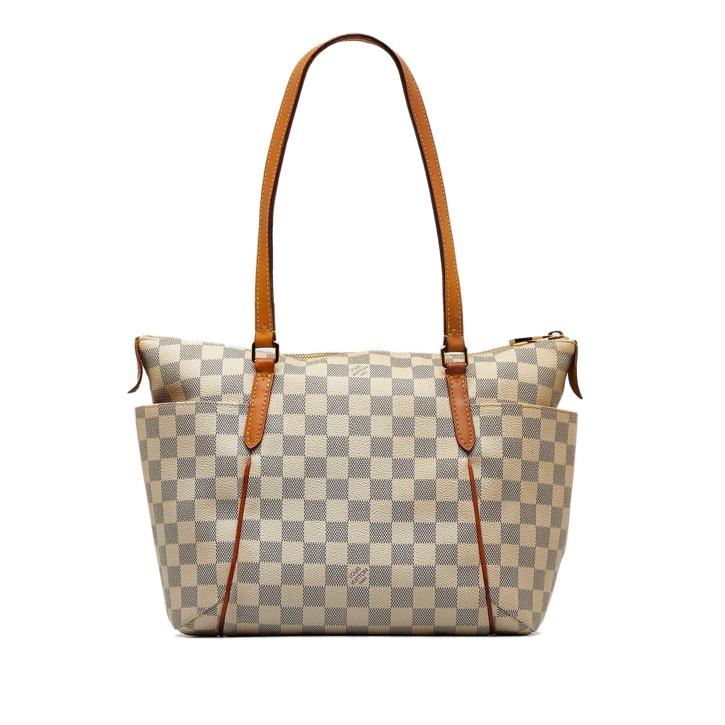 White Louis Vuitton Damier Azur Totally MM Tote Bag