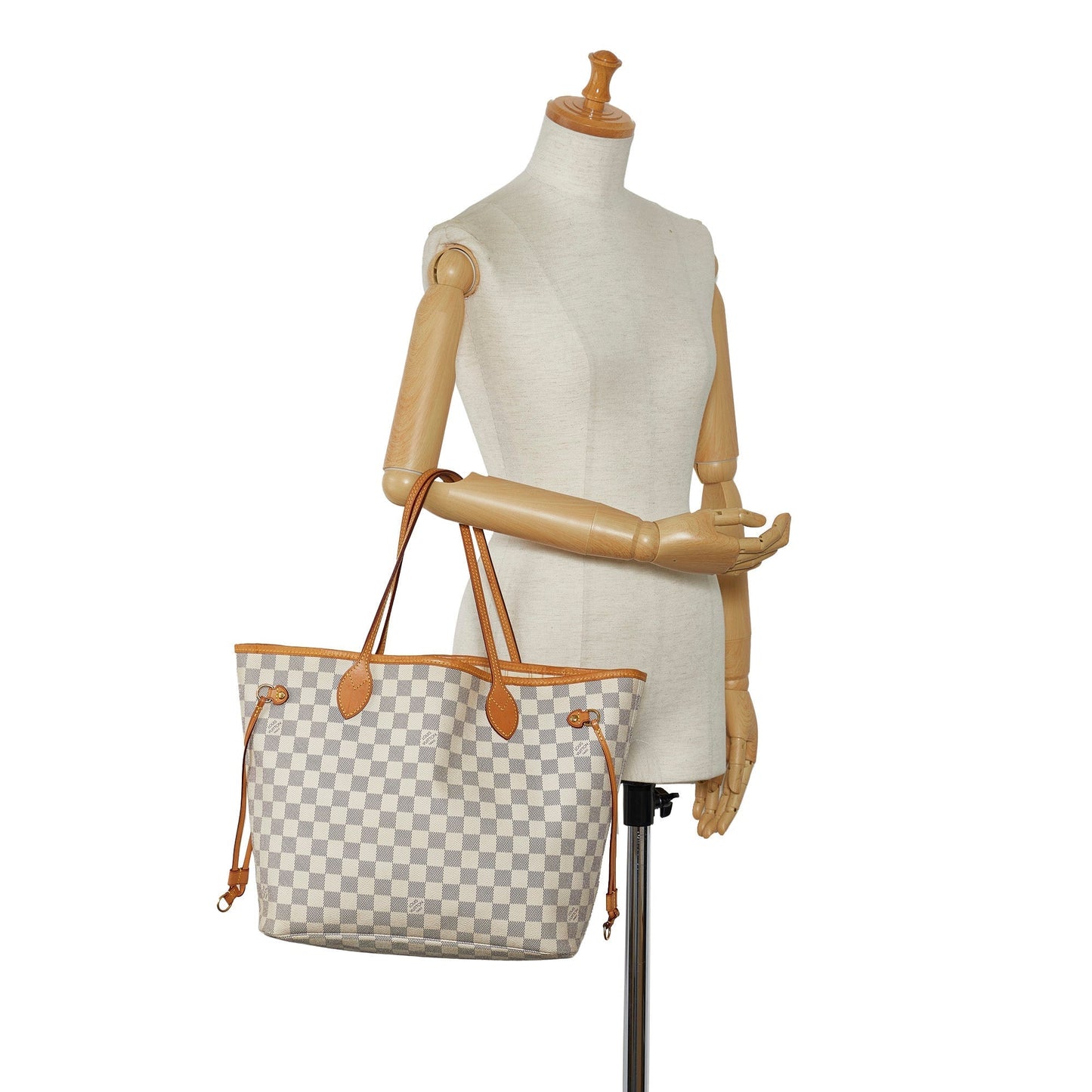 LOUIS VUITTON Damier Azur Neverfull MM Tote Bag