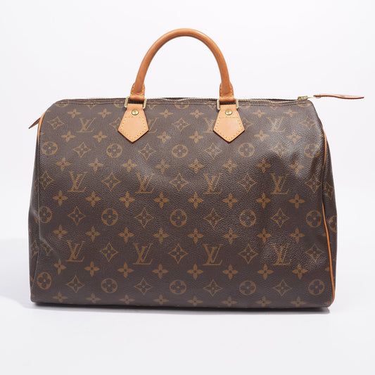 Louis Vuitton Speedy 35 Monogram Monogram Coated Canvas 35