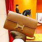 HM Constance Epsom Long To Go Wallet Brown For Women, Womenâ€™s Wallet 8.1in/21cm