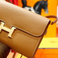 HM Constance Epsom Long To Go Wallet Brown For Women, Womenâ€™s Wallet 8.1in/21cm