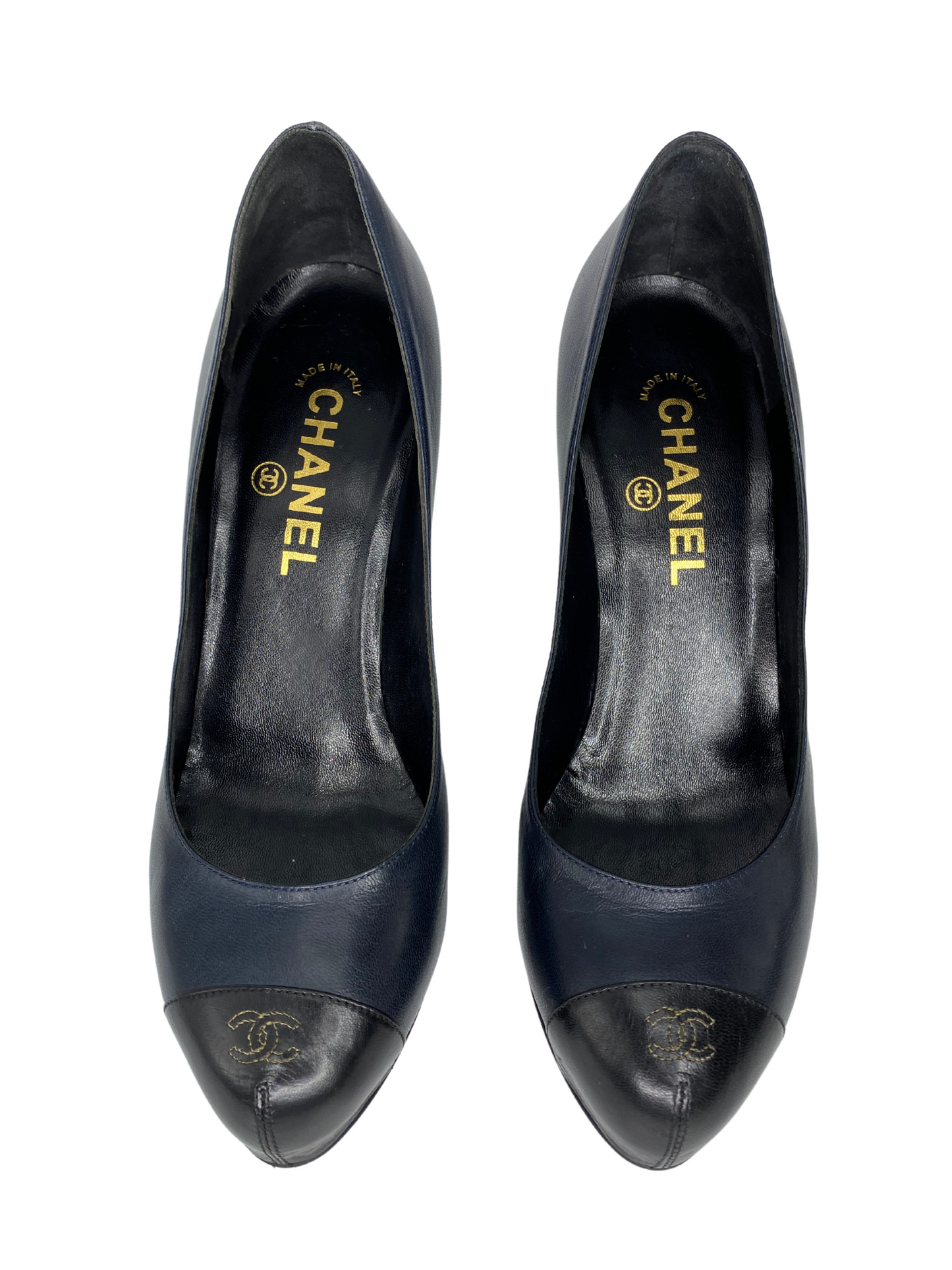 Chanel Leather Round Toe Pump |US9.5|FR39.5|