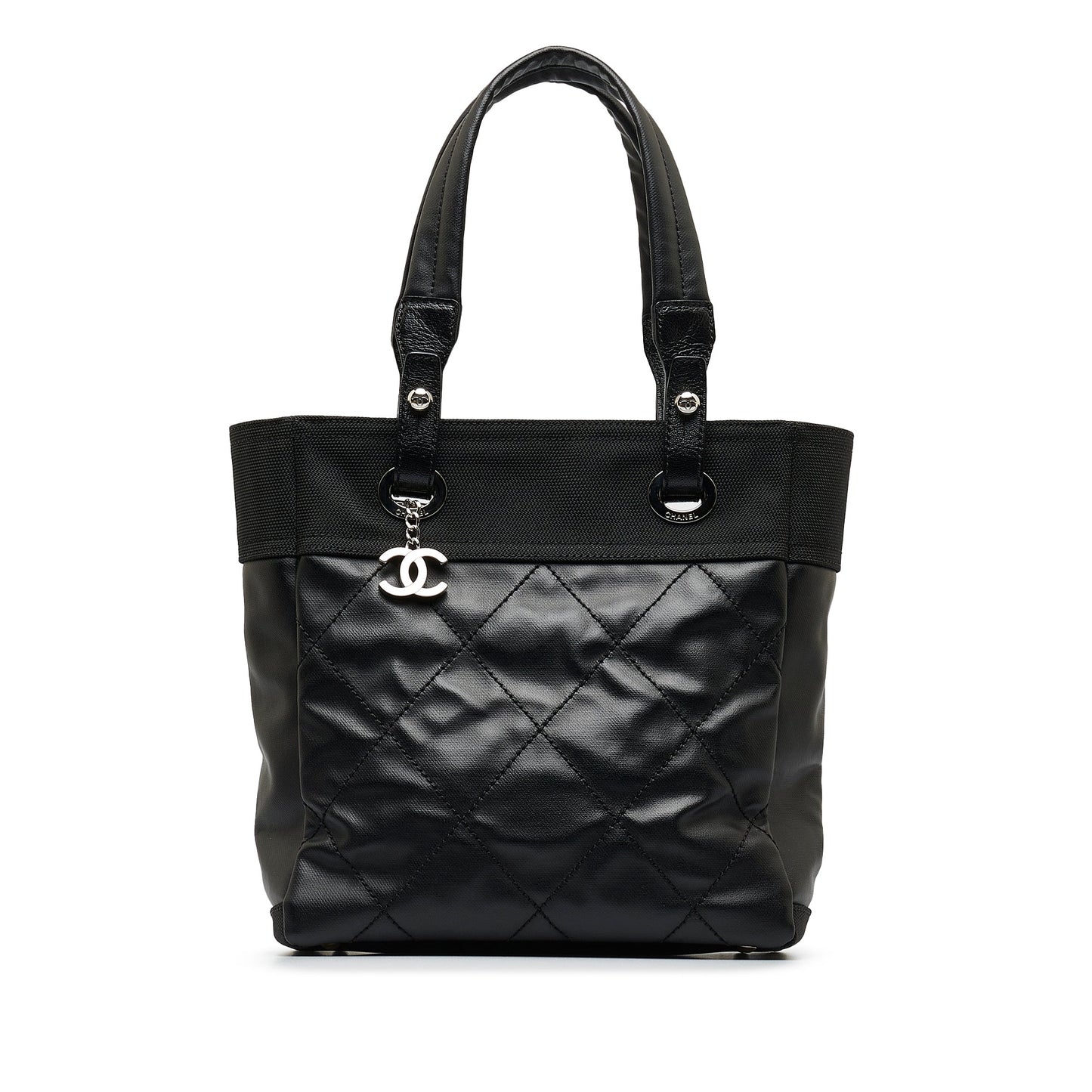 Black Chanel Paris Biarritz PM Tote