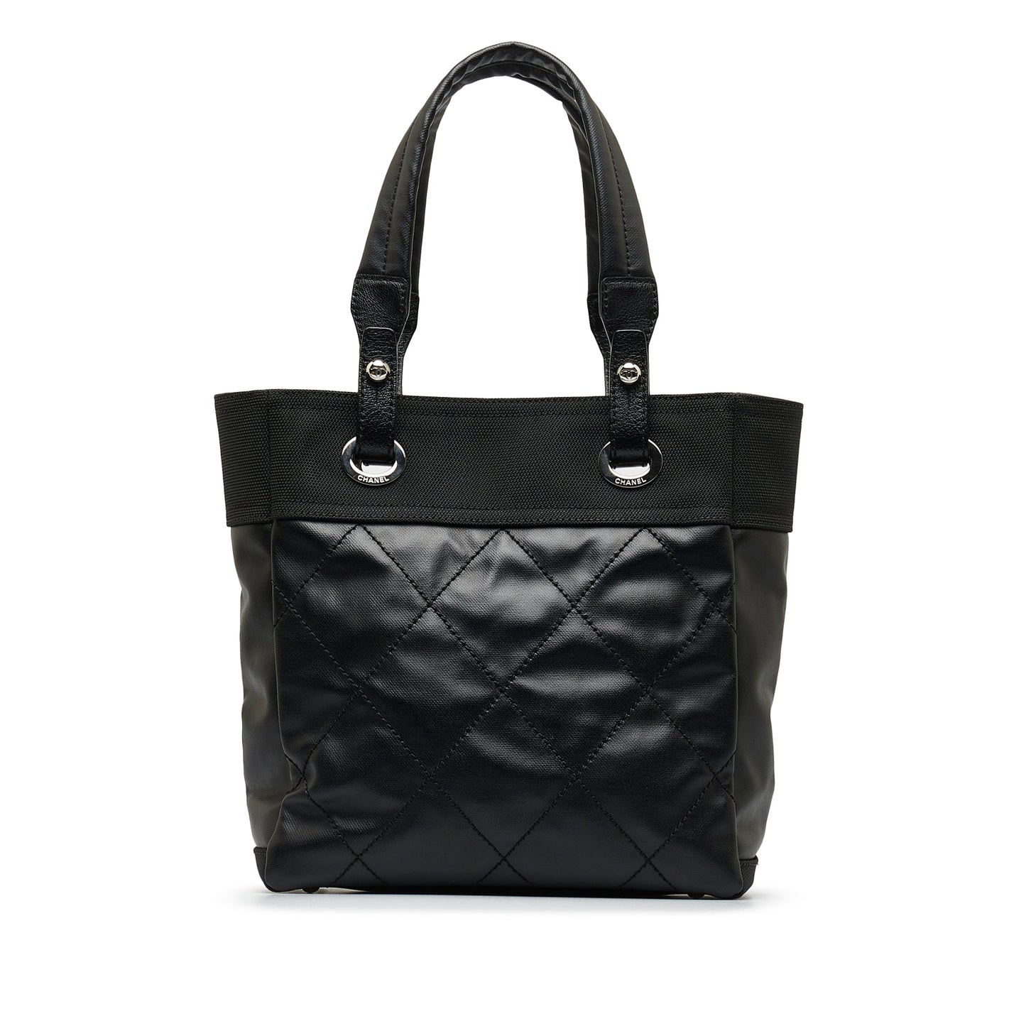 Black Chanel Paris Biarritz PM Tote