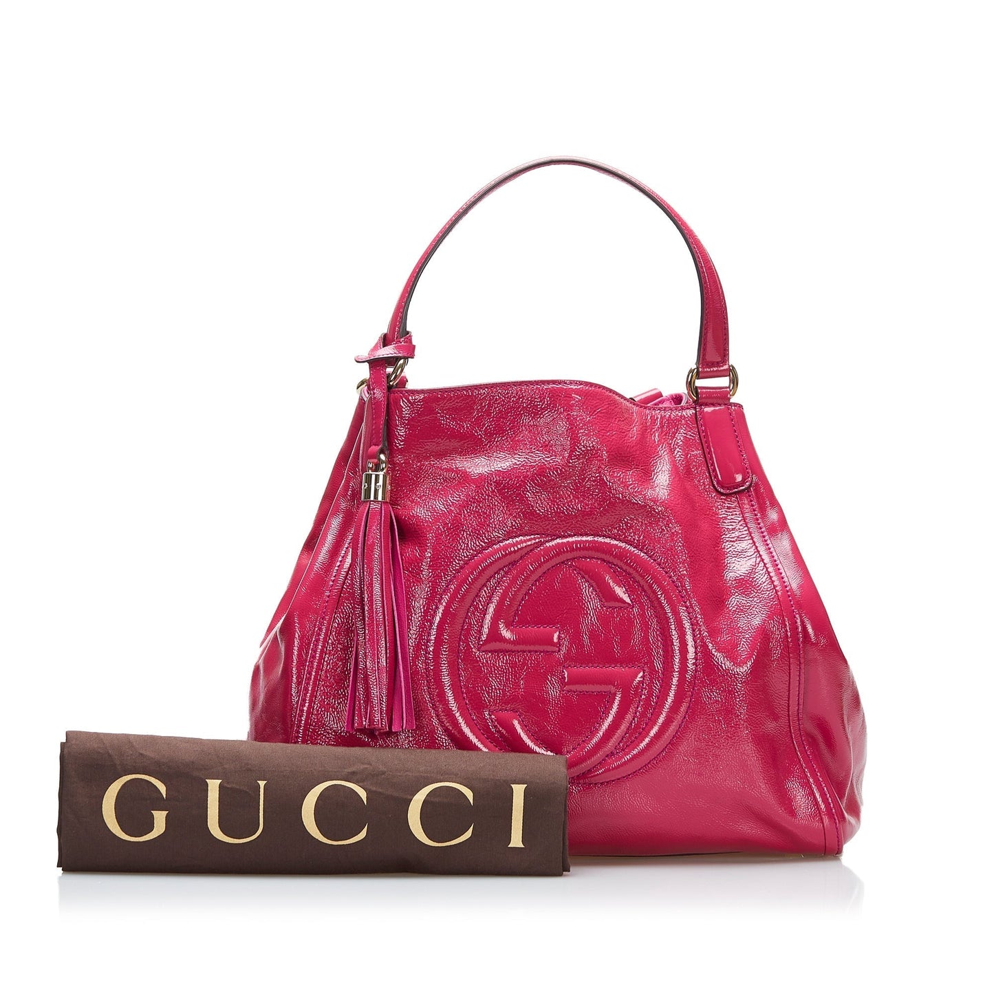 Gucci Soho Cellarius Patent Tote Tote Bag