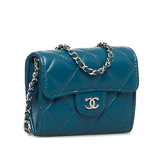 CHANEL Classic Compact Wallet On Chain Crossbody Bag