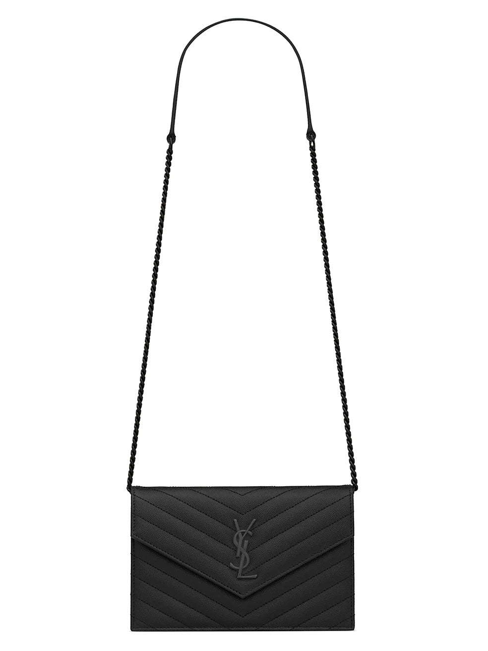 YSL CASSANDRE MATELASSÉ ENVELOPE CHAIN WALLET