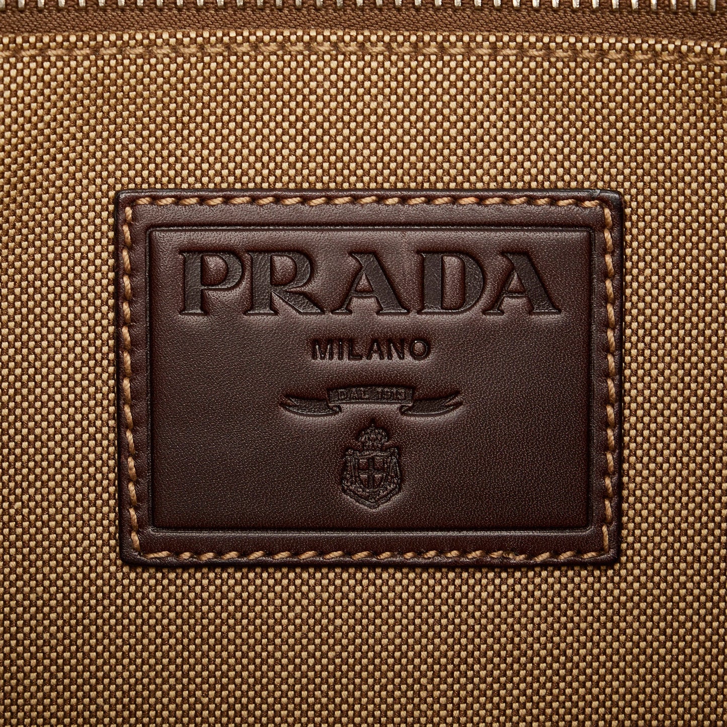 PRADA Canapa Logo Tote Bag