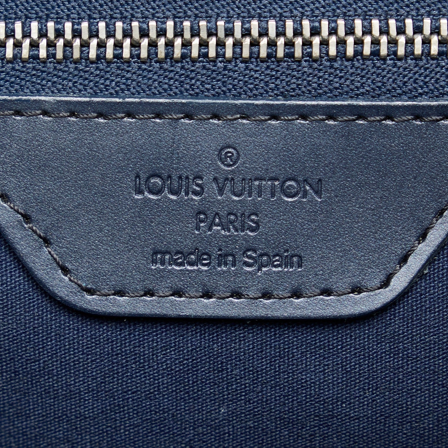 Blue Louis Vuitton Monogram Mat Stockton Tote Bag