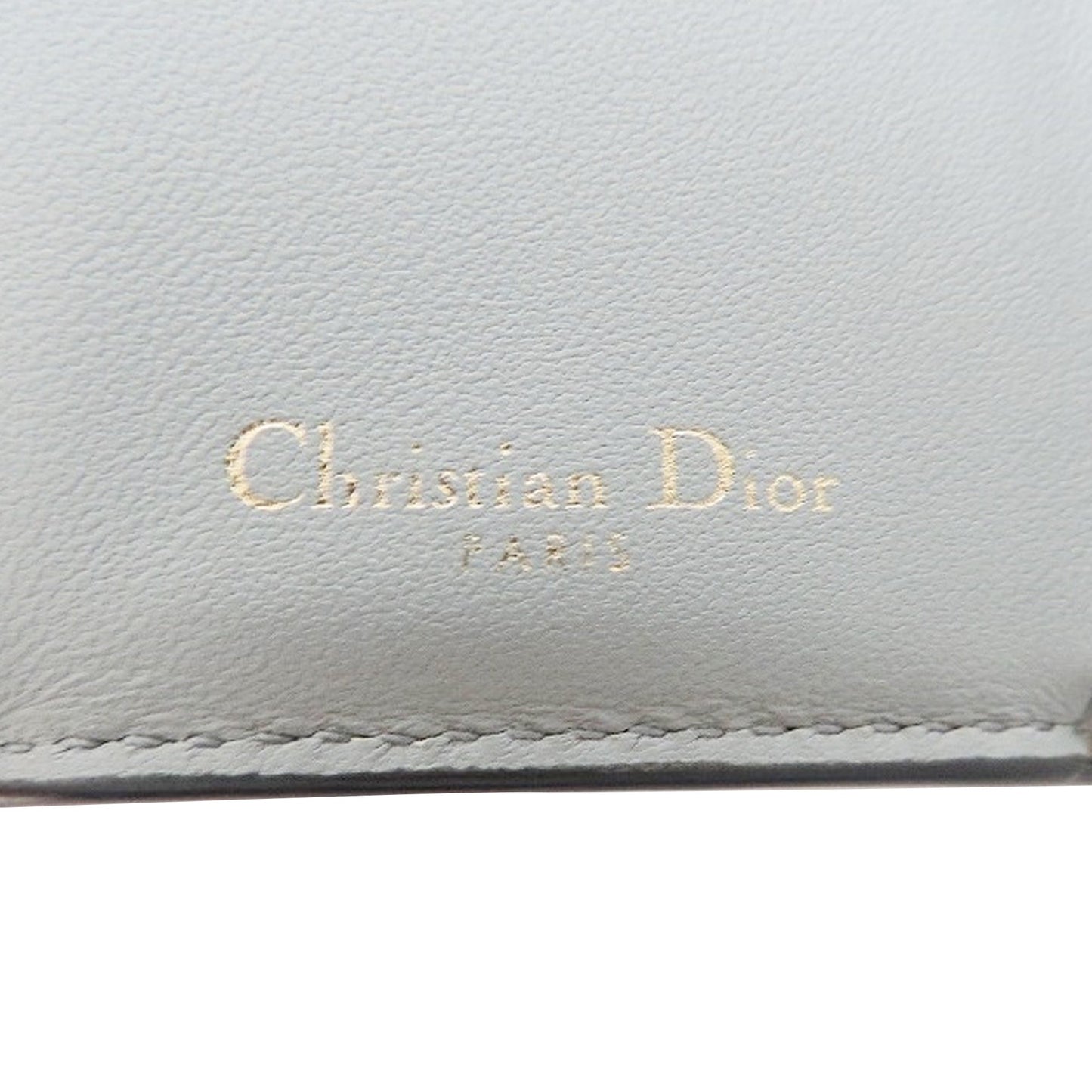 DIOR Saddle Leather Compact Wallet Small Wallets